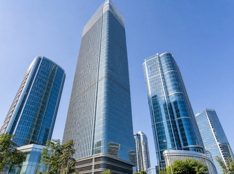 Modern commercial towers representing UAE Free Zone companies