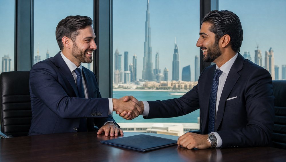 Nexorya advisor reviewing UAE mainland and Free Zone business setup structuring options for a Dubai client